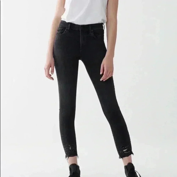 Agolde Sophie Mid Rise Skinny Crop - Picture 1 of 7